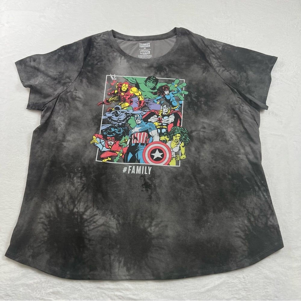 Marvel Kids Black Graphic T-Shirt size 3x
